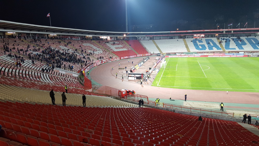 Stadionpostkarte Stadion Rajko Mitic Serbien Belgrad 