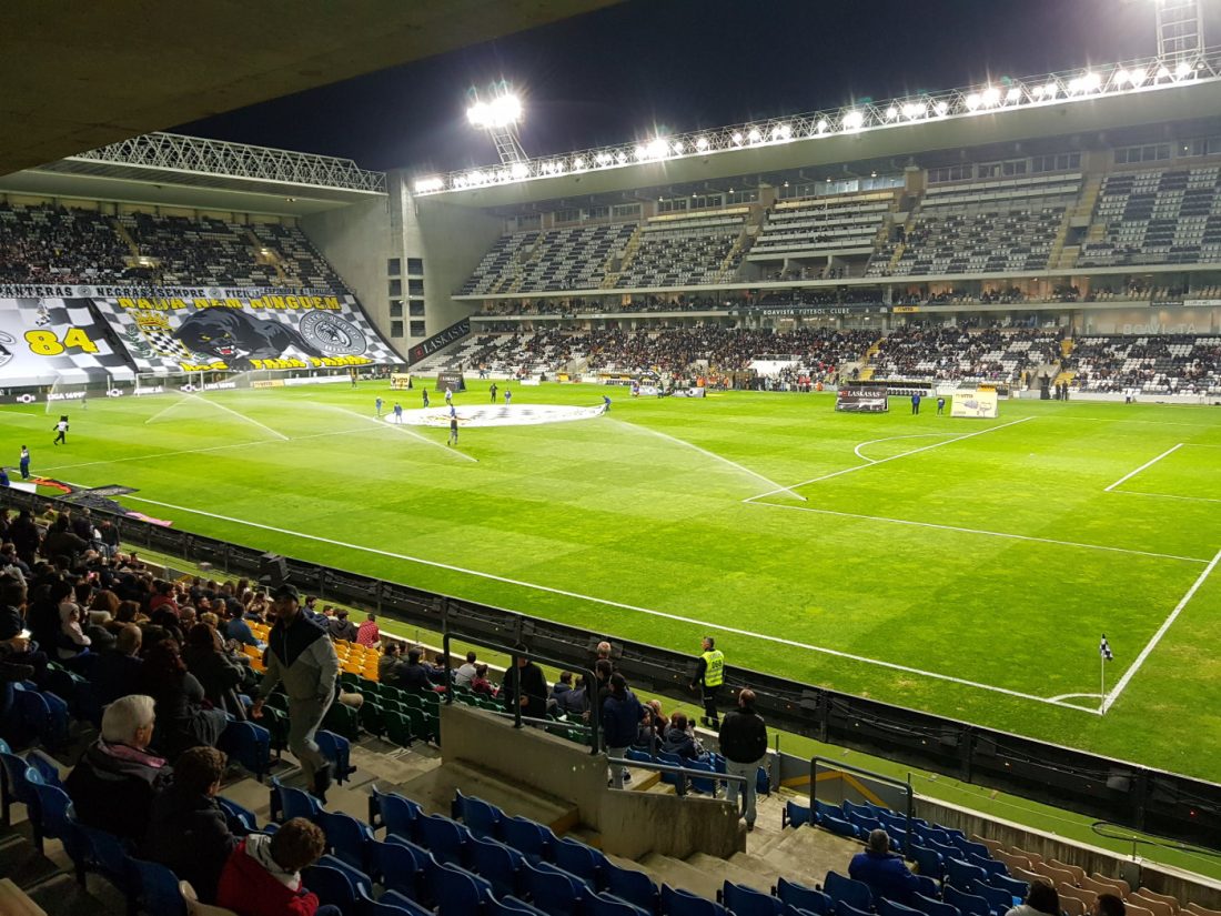 Porto, Portugal. 15th July, 2022. Porto, 07/15/2022 - Training of Boavista  Futebol Clube, open to fans, in the secondary field of EstÃdio do Bessa  Século XXI, in Porto. Gaius Makouta; Chidozie. (