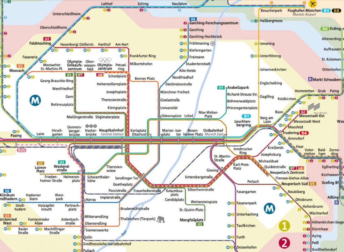 Munich metro map