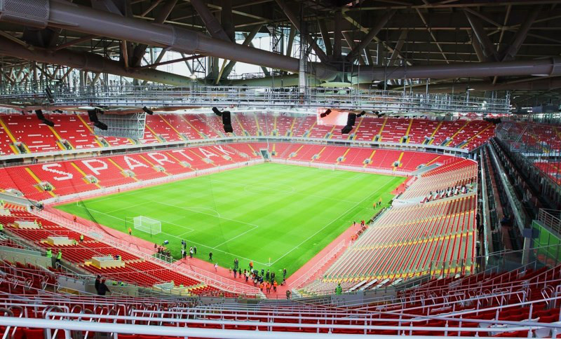 Newly-built home ground of Spartak Moscow